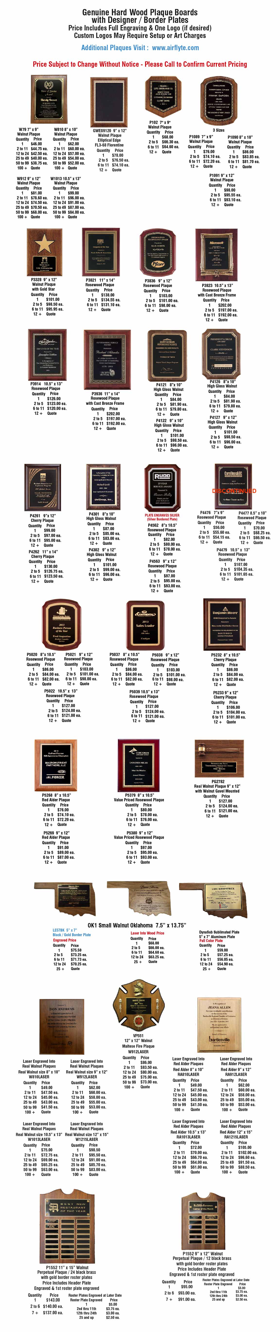 wood plaques