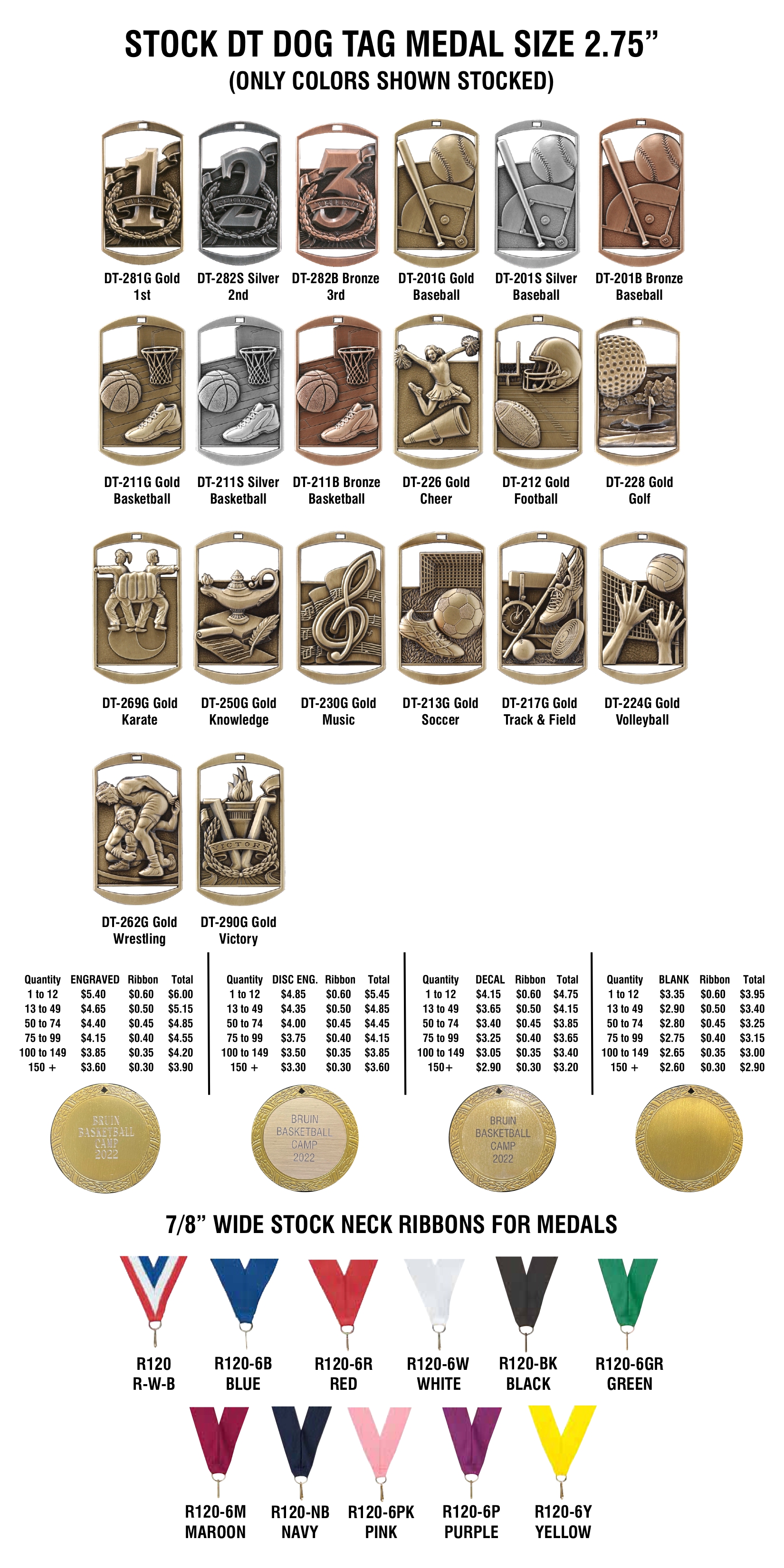 Dog Tag Medals